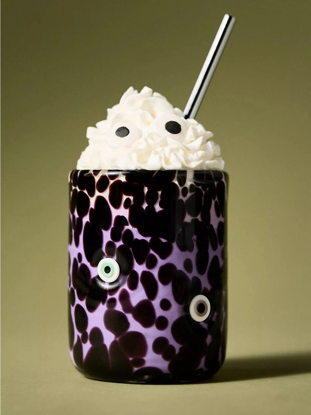 NWT Anthropologie Halloween Mystic Icon Juice Glass 17 oz